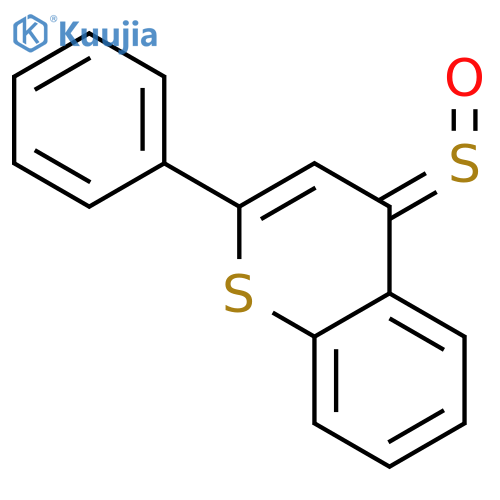 4H-1-BENZOTHIOPYRAN-4-THIONE, 2-PHENYL-, S-OXIDE structure