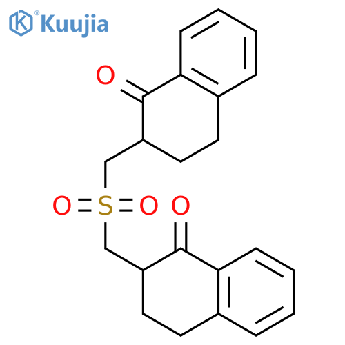 1(2H)-Naphthalenone, 2,2'-[sulfonylbis(methylene)]bis[3,4-dihydro- structure
