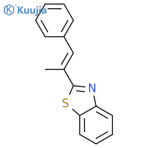 Benzothiazole, 2-(1-methyl-2-phenylethenyl)- structure
