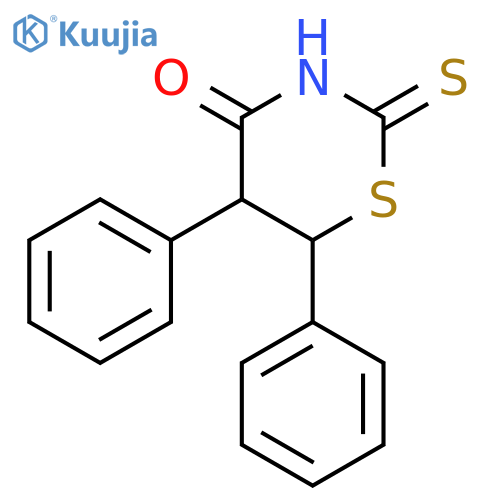 4H-1,3-THIAZIN-4-ONE, TETRAHYDRO-5,6-DIPHENYL-2-THIOXO- structure