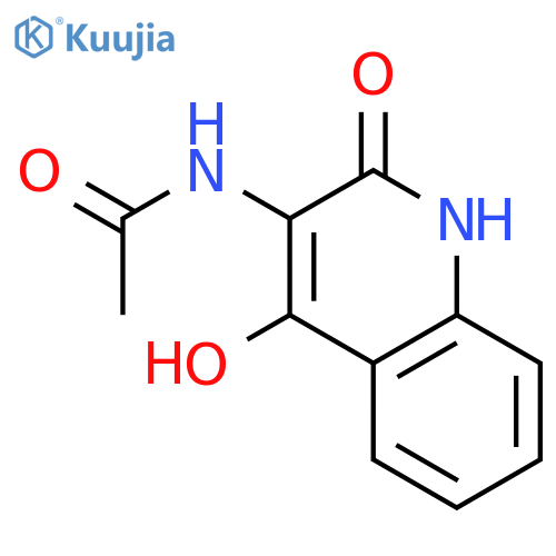 Acetamide, N-(1,2-dihydro-4-hydroxy-2-oxo-3-quinolinyl)- structure