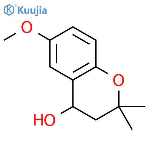 2H-1-BENZOPYRAN-4-OL, 3,4-DIHYDRO-6-METHOXY-2,2-DIMETHYL- structure