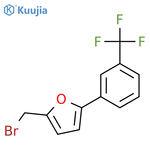 Furan, 2-(bromomethyl)-5-[3-(trifluoromethyl)phenyl]- structure