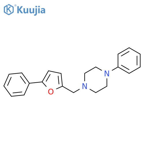 Piperazine, 1-phenyl-4-[(5-phenyl-2-furanyl)methyl]- structure