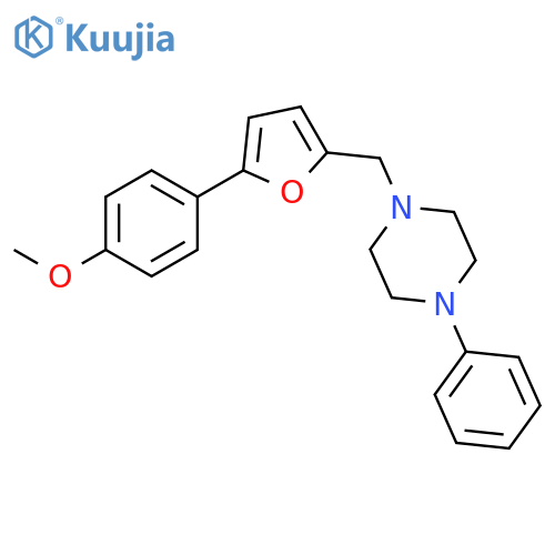 Piperazine, 1-[[5-(4-methoxyphenyl)-2-furanyl]methyl]-4-phenyl- structure