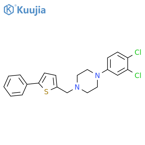 Piperazine, 1-(3,4-dichlorophenyl)-4-[(5-phenyl-2-thienyl)methyl]- structure