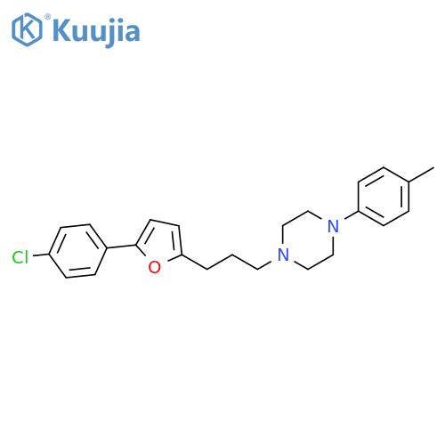 Piperazine,1-[3-[5-(4-chlorophenyl)-2-furanyl]propyl]-4-(4-methylphenyl)- structure