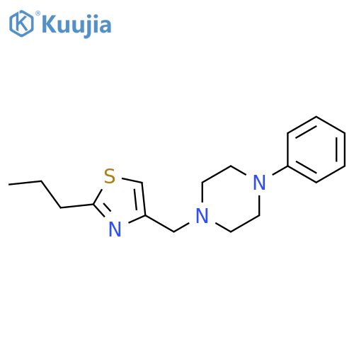 Piperazine, 1-phenyl-4-[(2-propyl-4-thiazolyl)methyl]- structure