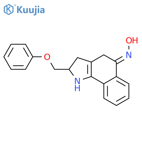 5H-BENZ[G]INDOL-5-ONE, 1,2,3,4-TETRAHYDRO-2-(PHENOXYMETHYL)-, OXIME structure