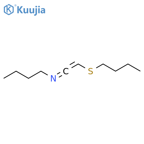 1-Butanamine, N-[(butylthio)ethenylidene]- structure