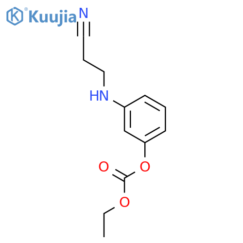 CARBONIC ACID, 3-[(2-CYANOETHYL)AMINO]PHENYL ETHYL ESTER structure