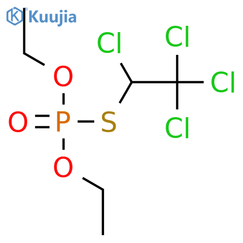 PHOSPHOROTHIOIC ACID, O,O-DIETHYL S-(1,2,2,2-TETRACHLOROETHYL) ESTER structure
