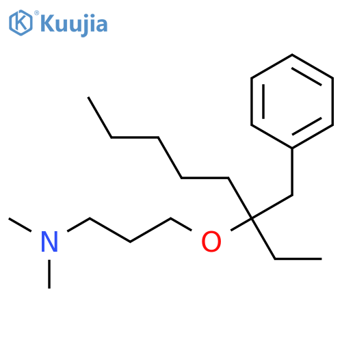 1-PROPANAMINE, 3-[[1-ETHYL-1-(PHENYLMETHYL)HEXYL]OXY]-N,N-DIMETHYL- structure