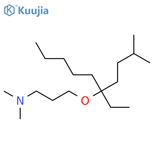 1-PROPANAMINE, 3-[[1-ETHYL-1-(3-METHYLBUTYL)HEXYL]OXY]-N,N-DIMETHYL- structure