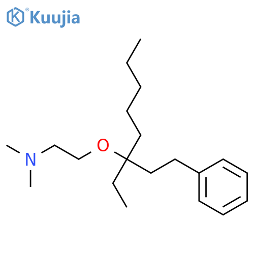 ETHANAMINE, 2-[[1-ETHYL-1-(2-PHENYLETHYL)HEXYL]OXY]-N,N-DIMETHYL- structure