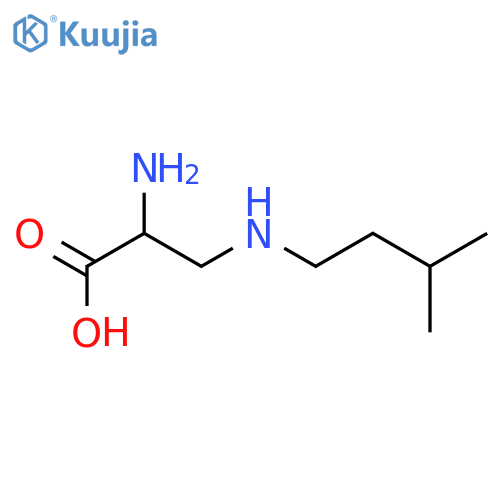 2-amino-3-(3-methylbutylamino)propanoic Acid structure