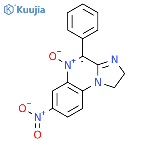 Imidazo[1,2-a]quinoxaline, 1,2-dihydro-7-nitro-4-phenyl-, 5-oxide structure
