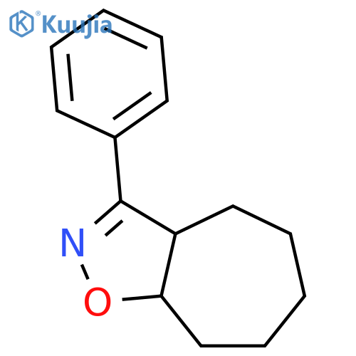 4H-Cyclohept[d]isoxazole, 3a,5,6,7,8,8a-hexahydro-3-phenyl- structure