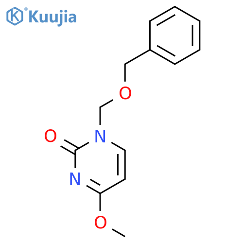 2(1H)-Pyrimidinone, 4-methoxy-1-[(phenylmethoxy)methyl]- structure