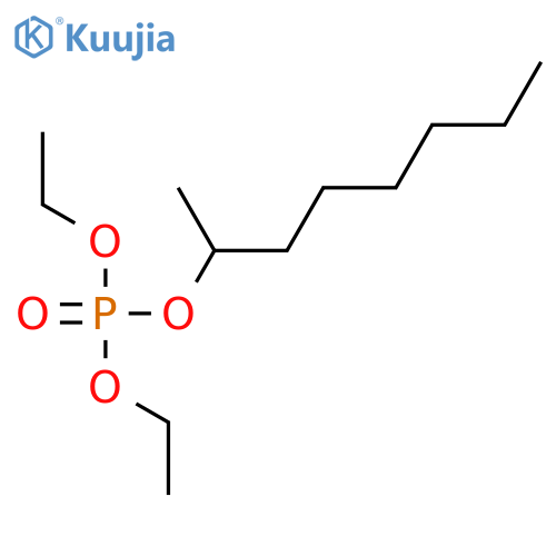 Phosphoric acid, diethyl 1-methylheptyl ester structure