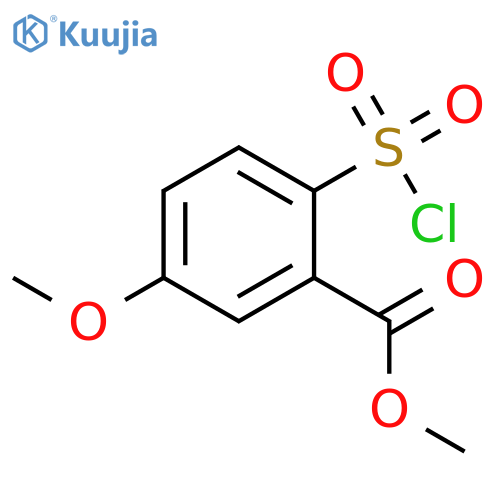 methyl 2-(chlorosulfonyl)-5-methoxybenzoate structure