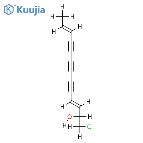 (-)-1-chloro-trideca-3t,11t-diene-5,7,9-triyn-2-ol structure