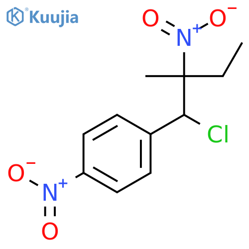 Benzene, 1-(1-chloro-2-methyl-2-nitrobutyl)-4-nitro- structure