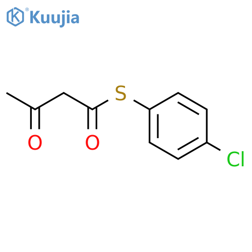 Butanethioic acid, 3-oxo-, S-(4-chlorophenyl) ester structure