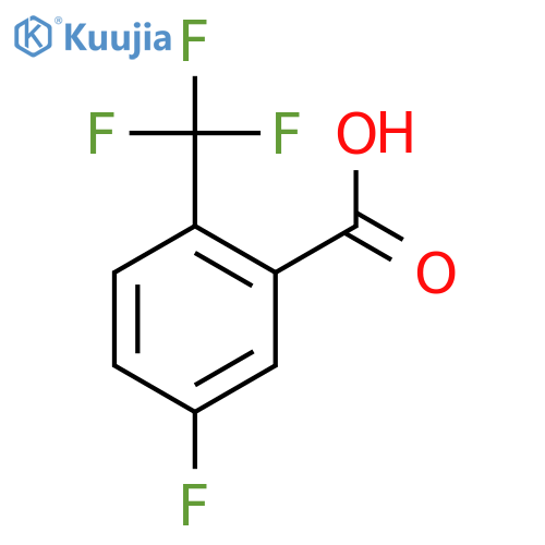 5-Fluoro-2-(trifluoromethyl)benzoic acid structure