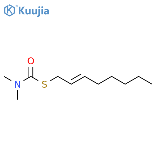 Carbamothioic acid, dimethyl-, S-2-octenyl ester structure