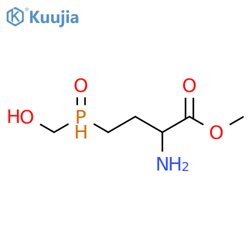 BUTANOIC ACID, 2-AMINO-4-(HYDROXYMETHYLPHOSPHINYL)-, METHYL ESTER structure