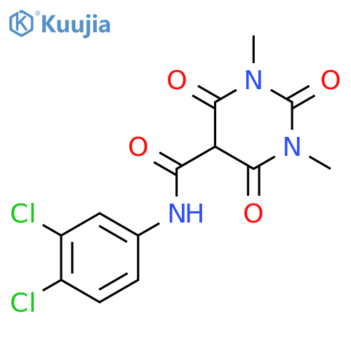 5-Pyrimidinecarboxamide,N-(3,4-dichlorophenyl)hexahydro-1,3-dimethyl-2,4,6-trioxo- structure