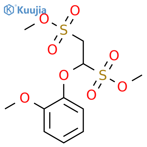 1,2-ETHANEDISULFONIC ACID, 1-(2-METHOXYPHENOXY)-, DIMETHYL ESTER structure