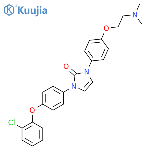 2H-Imidazol-2-one,1-[4-(2-chlorophenoxy)phenyl]-3-[4-[2-(dimethylamino)ethoxy]phenyl]-1,3-dihydro- structure
