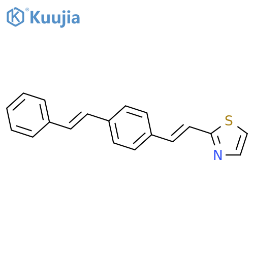 Thiazole, 2-[2-[4-(2-phenylethenyl)phenyl]ethenyl]- structure