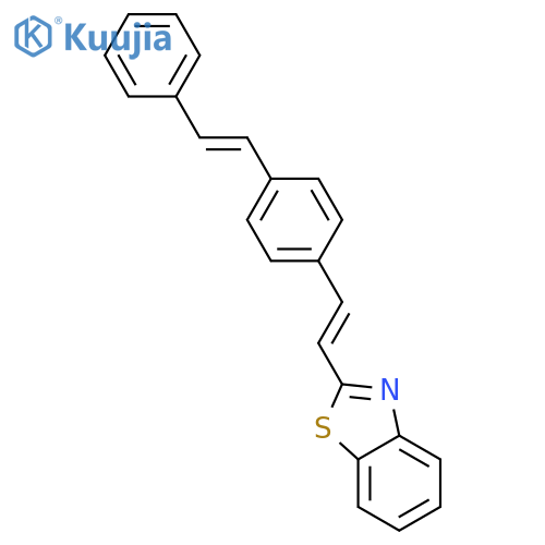 Benzothiazole, 2-[2-[4-(2-phenylethenyl)phenyl]ethenyl]- structure