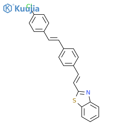 BENZOTHIAZOLE, 2-[2-[4-[2-(4-CHLOROPHENYL)ETHENYL]PHENYL]ETHENYL]- structure