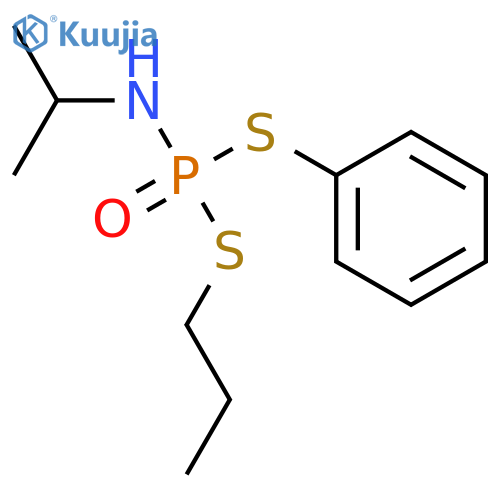 Phosphoramidodithioic acid, (1-methylethyl)-, S-phenyl S-propyl ester structure