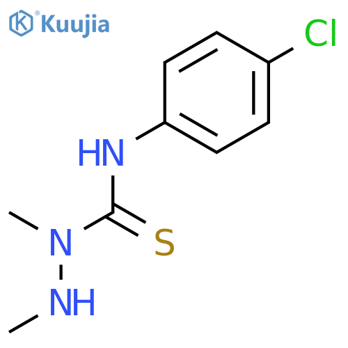 Hydrazinecarbothioamide, N-(4-chlorophenyl)-1,2-dimethyl- structure