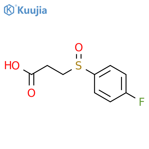 PROPANOIC ACID, 3-[(4-FLUOROPHENYL)SULFINYL]- structure