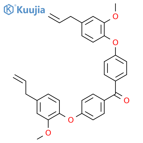 Methanone, bis[4-[2-methoxy-4-(2-propenyl)phenoxy]phenyl]- structure