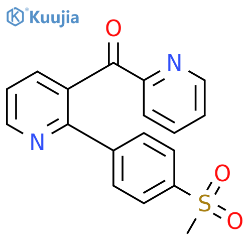 Methanone, [2-[4-(methylsulfonyl)phenyl]-3-pyridinyl]-2-pyridinyl- structure