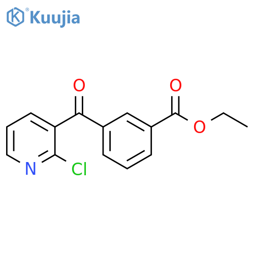2-Chloro-3-(3-ethoxycarbonylbenzoyl)pyridine structure