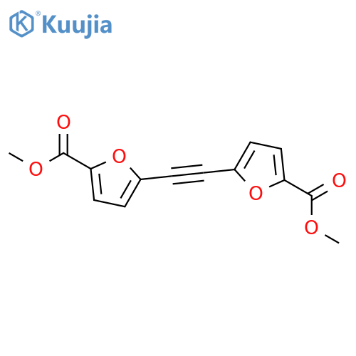 2-FURANCARBOXYLIC ACID, 5,5'-(1,2-ETHYNEDIYL)BIS-, DIMETHYL ESTER structure