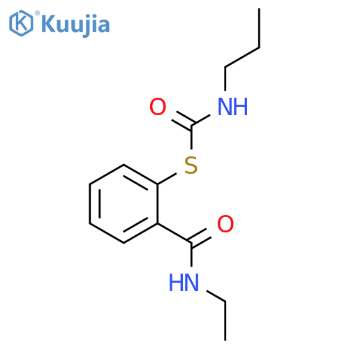 CARBAMOTHIOIC ACID, PROPYL-, S-[2-[(ETHYLAMINO)CARBONYL]PHENYL] ESTER structure