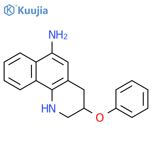 Benzo[h]quinolin-6-amine, 1,2,3,4-tetrahydro-3-phenoxy- structure