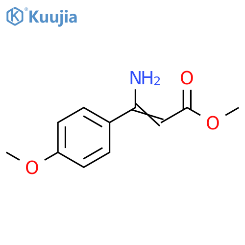 2-Propenoic acid, 3-amino-3-(4-methoxyphenyl)-, methyl ester structure