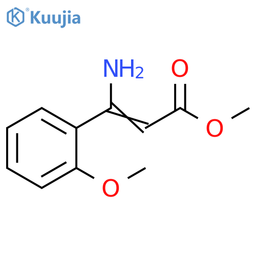 2-Propenoic acid, 3-amino-3-(2-methoxyphenyl)-, methyl ester structure