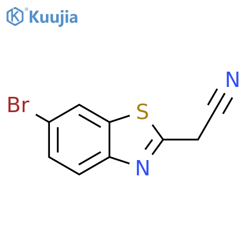 2-(6-bromo-1,3-benzothiazol-2-yl)acetonitrile structure
