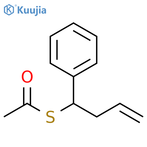 Ethanethioic acid, S-(1-phenyl-3-butenyl) ester structure